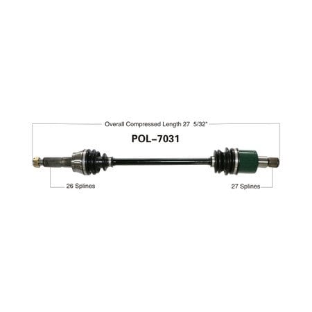 Wide Open OE Replacement CV Axle for POL REAR RZR 800 POL-7031
